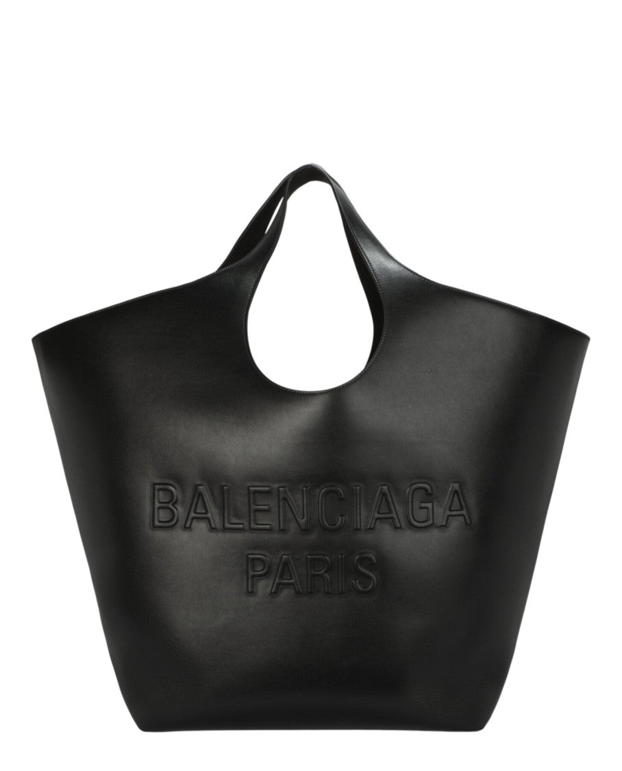 Balenciaga Mary Kate Medium Tote With Suede Lining And Embossed Logo