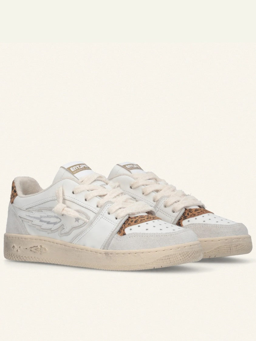 Enterprise Japan Egg Rocket 3 White/Grey Suede Sneakers