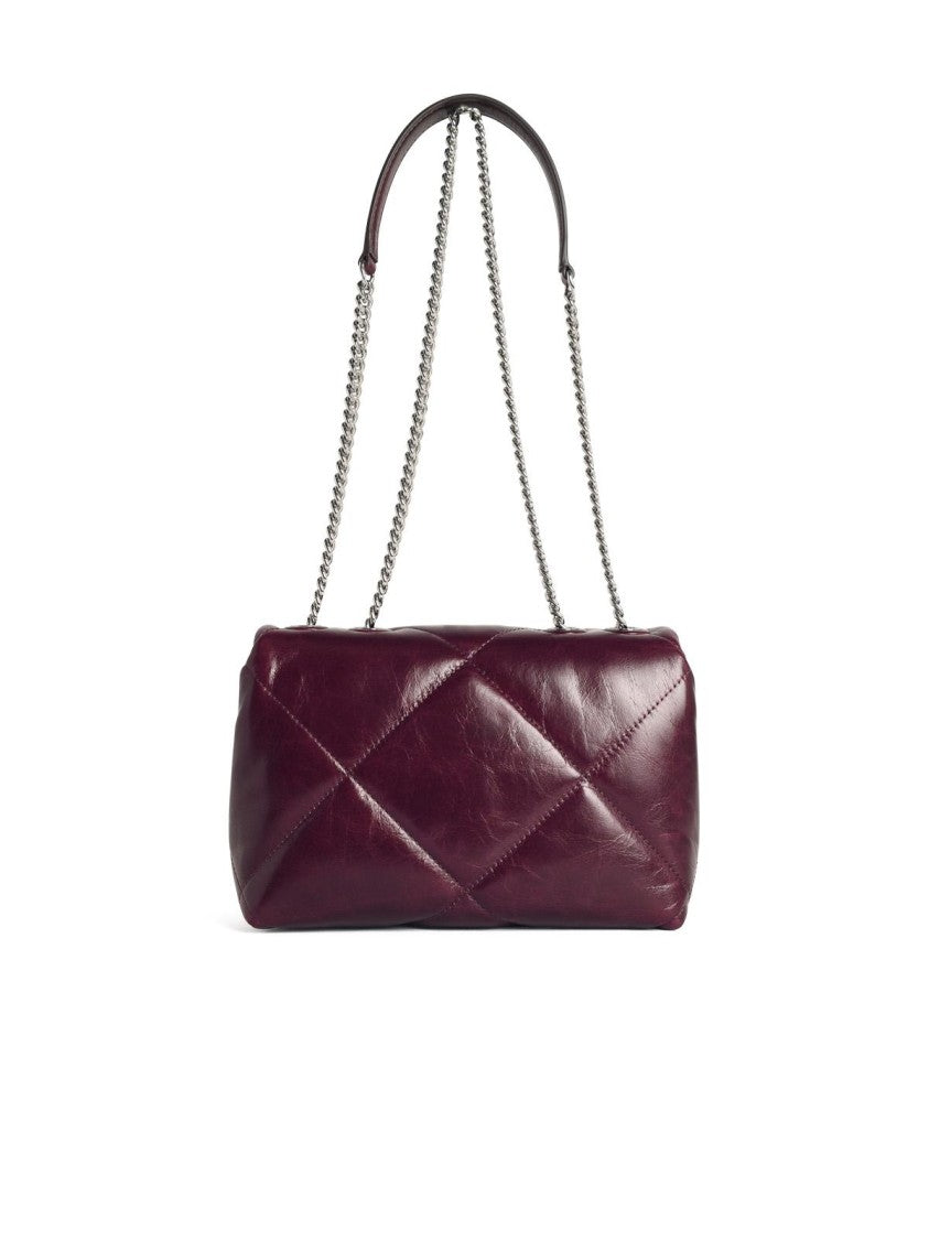 Tory Burch Small 'Kira' Burgundy Leather Crossbody Bag
