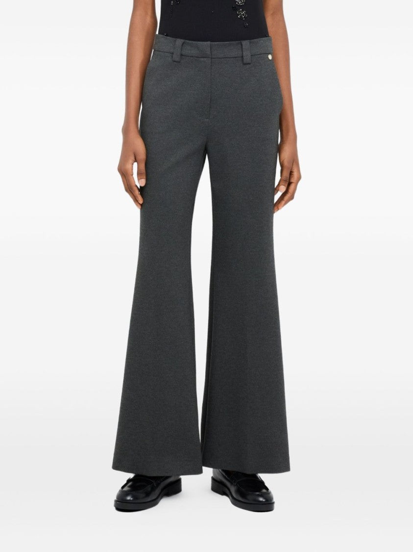 Liu Jo High-Waisted Wide-Leg Trousers With Concealed Closure