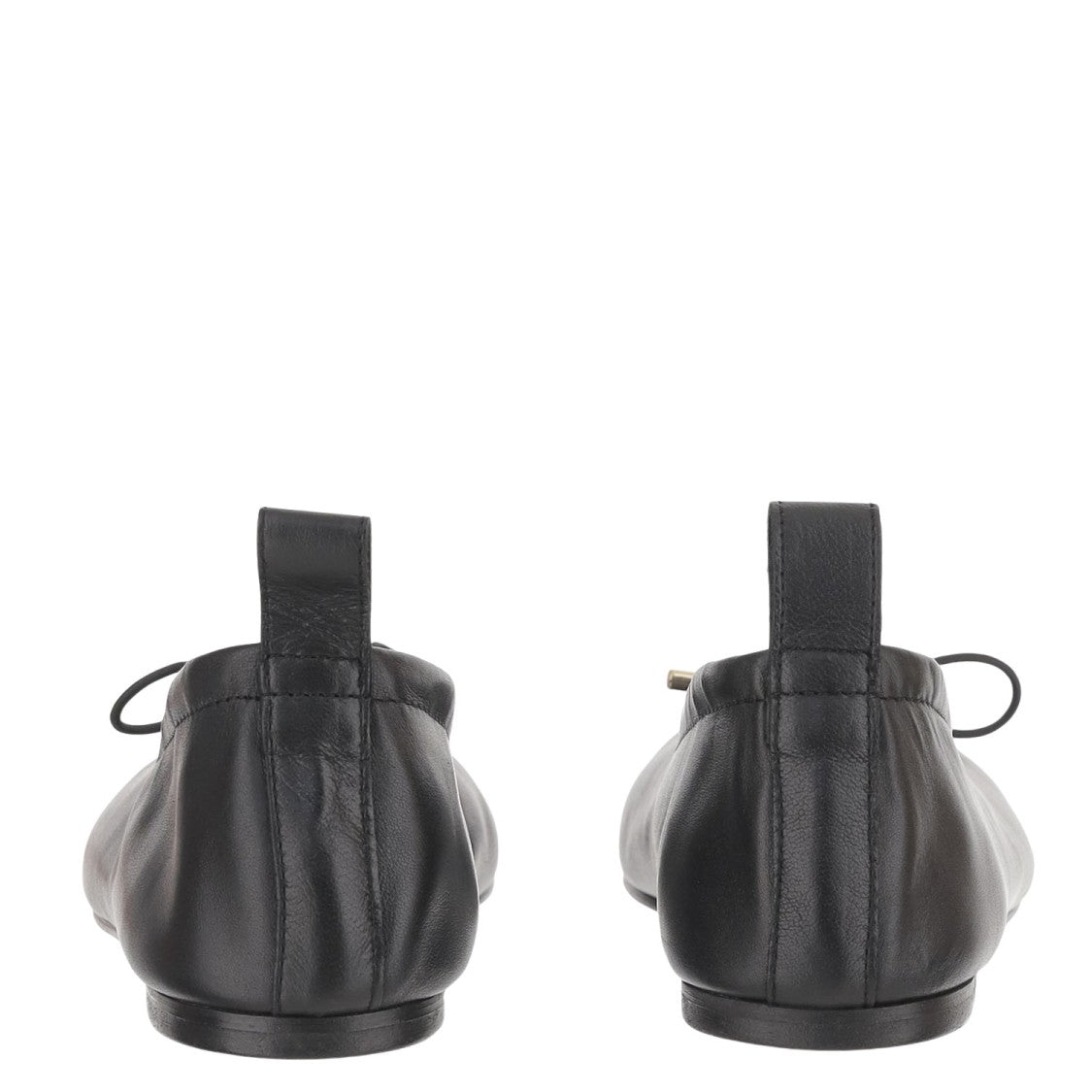 Alohas Rosalind Leather Ballerina Flats With Bow Detail