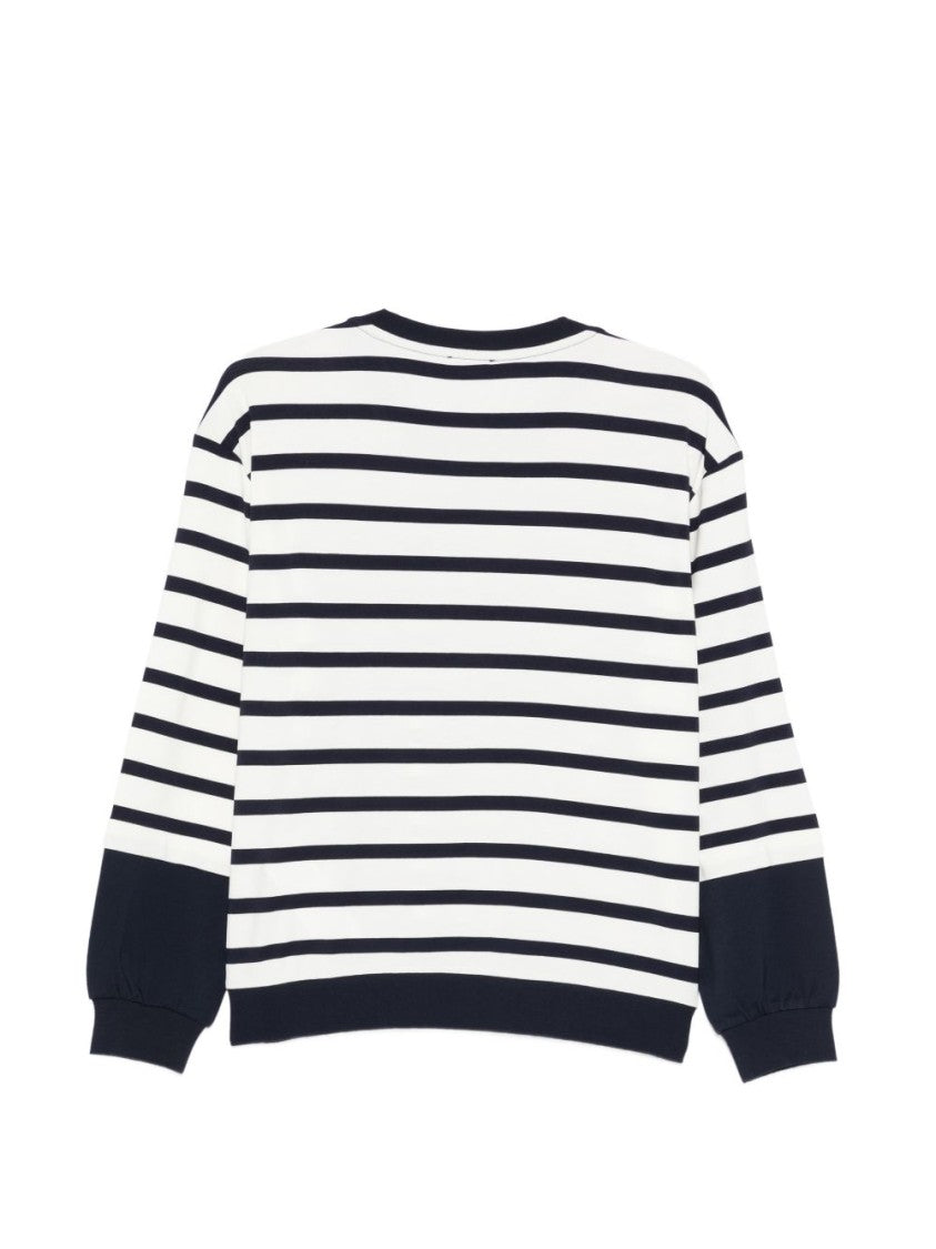 Liu Jo Horizontal Striped Arrow Sweater