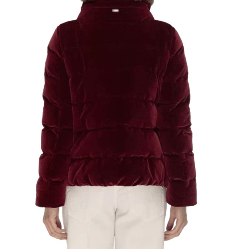 Herno Short Quilted Velvet Giacconi Jacket
