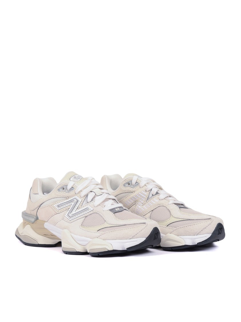New Balance Off White Suede Layered Sneakers