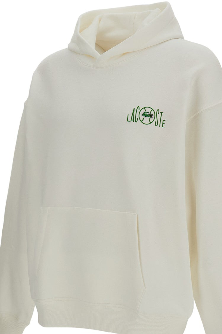Lacoste Relaxed Fit Cotton Hoodie With Front Kangaroo Pocket