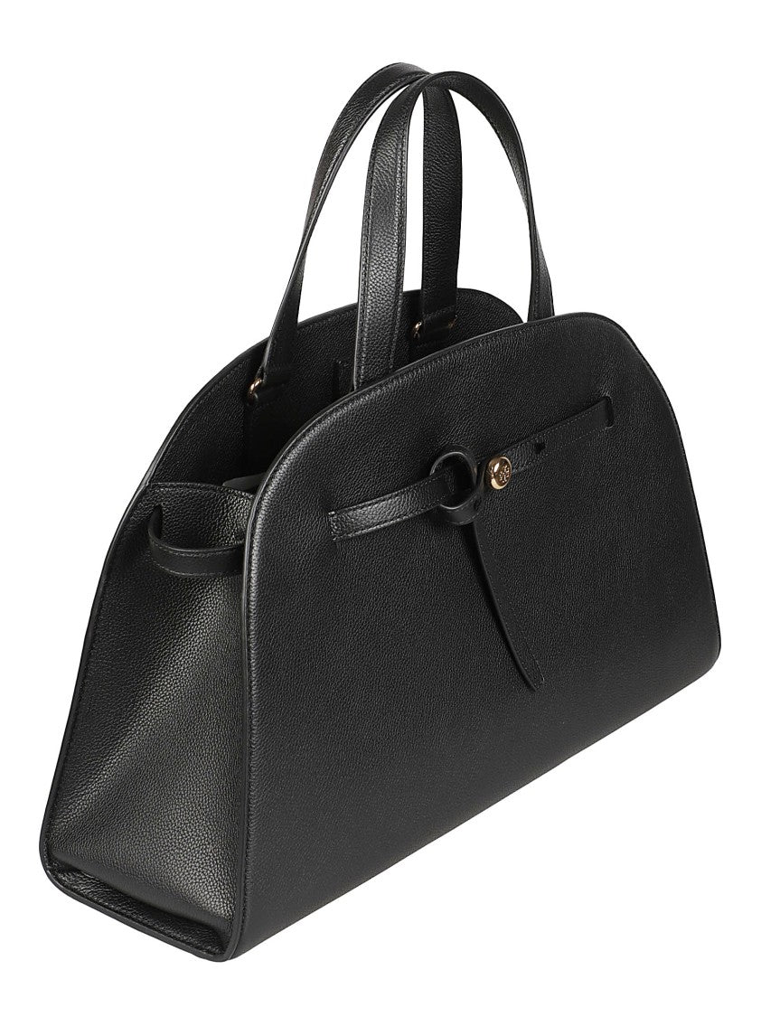 Tory Burch Romy Textured Leather Bowling Bag