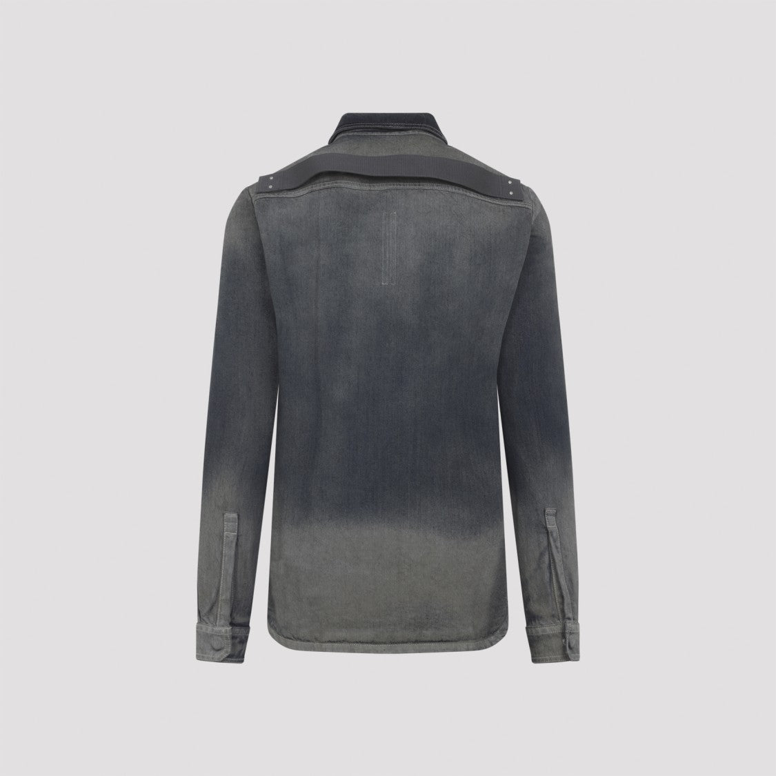 Rick Owens Dark Dust Brown Cotton Fogpocket Outershirt