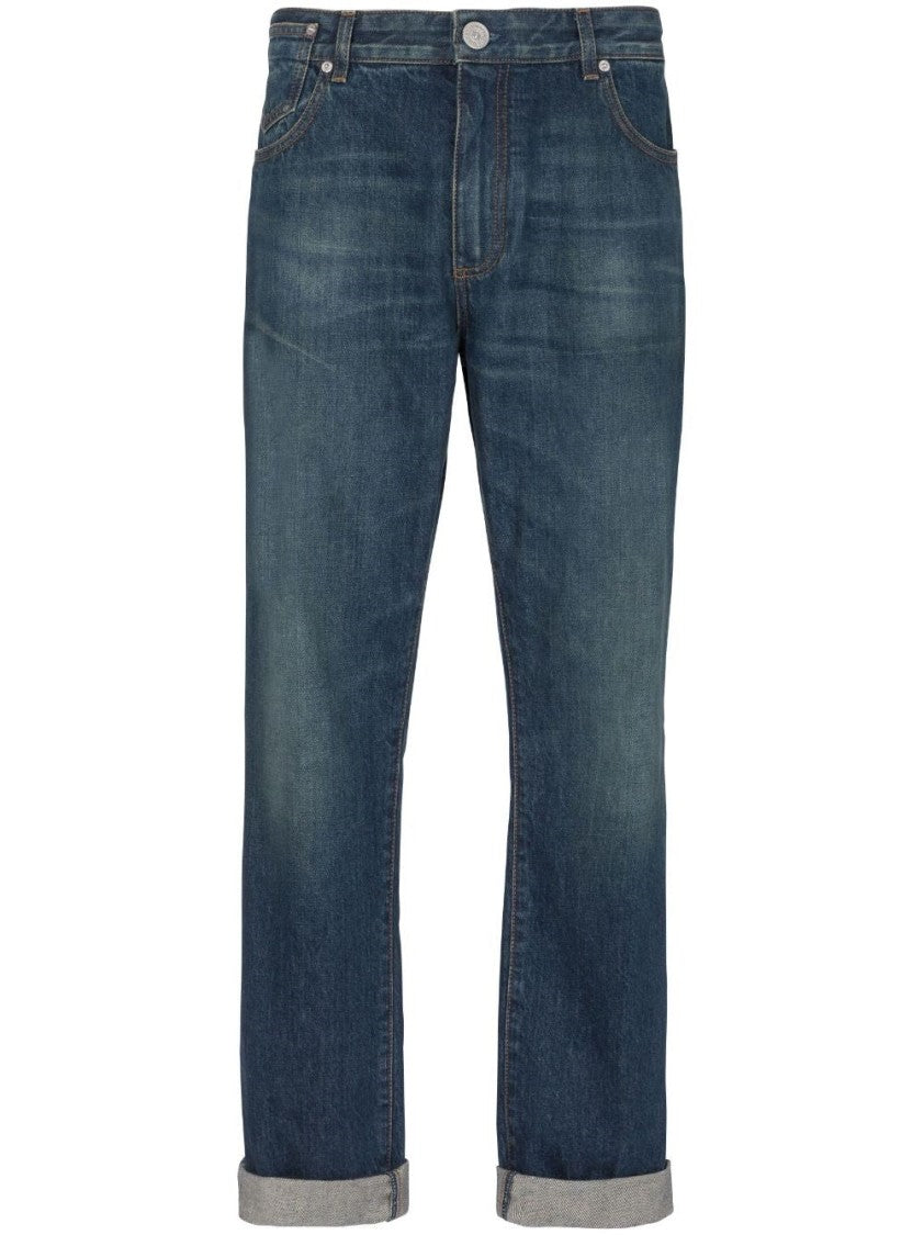 Balmain Medium Blue Regular Denim Pant