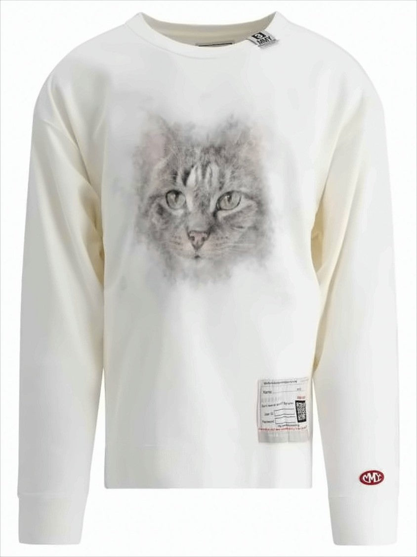 Maison Mihara Yasuhiro Graphic Long-Sleeve T-Shirt With Cat Print