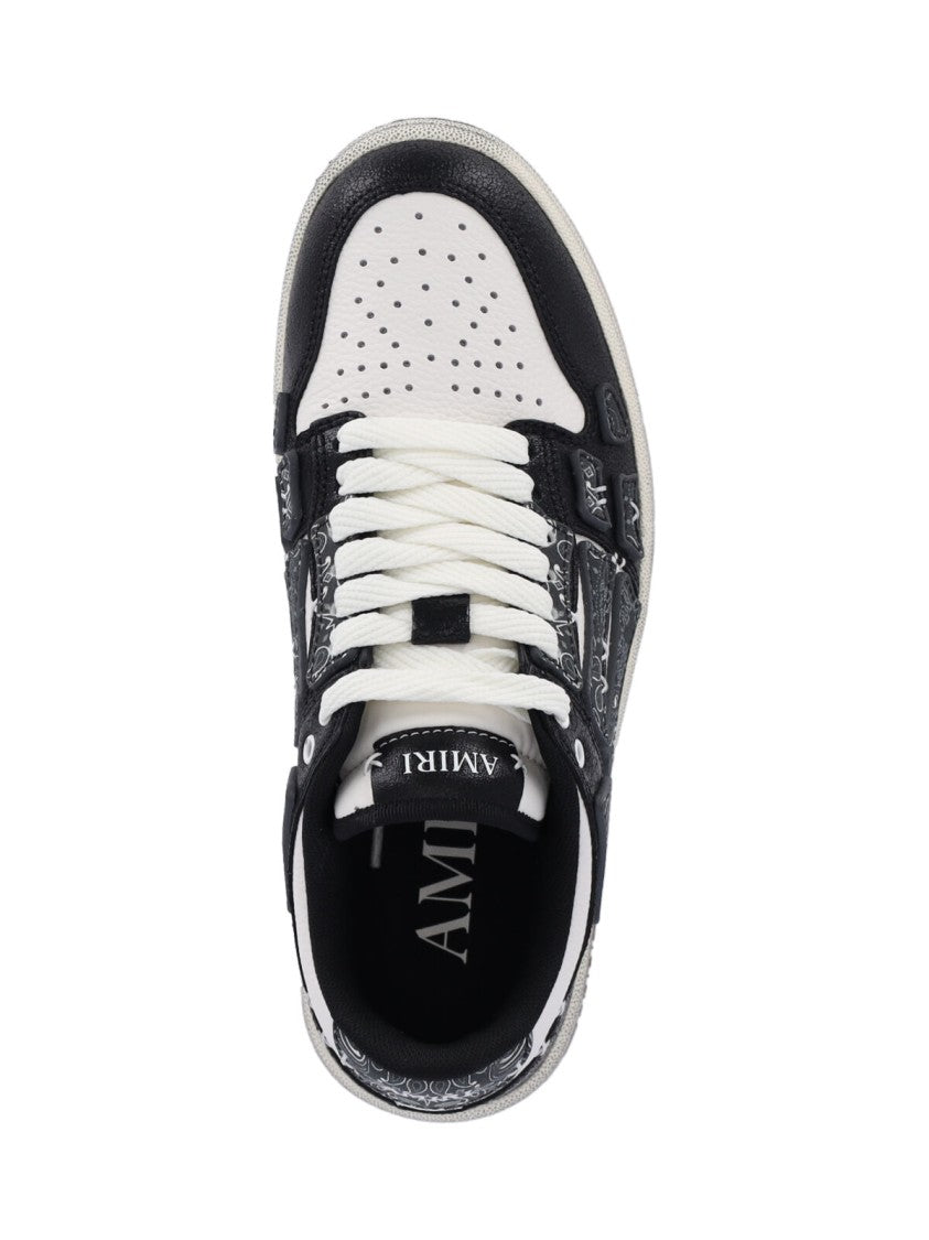 Amiri Low-Top White Leather Sneakers With Contrast Detailing