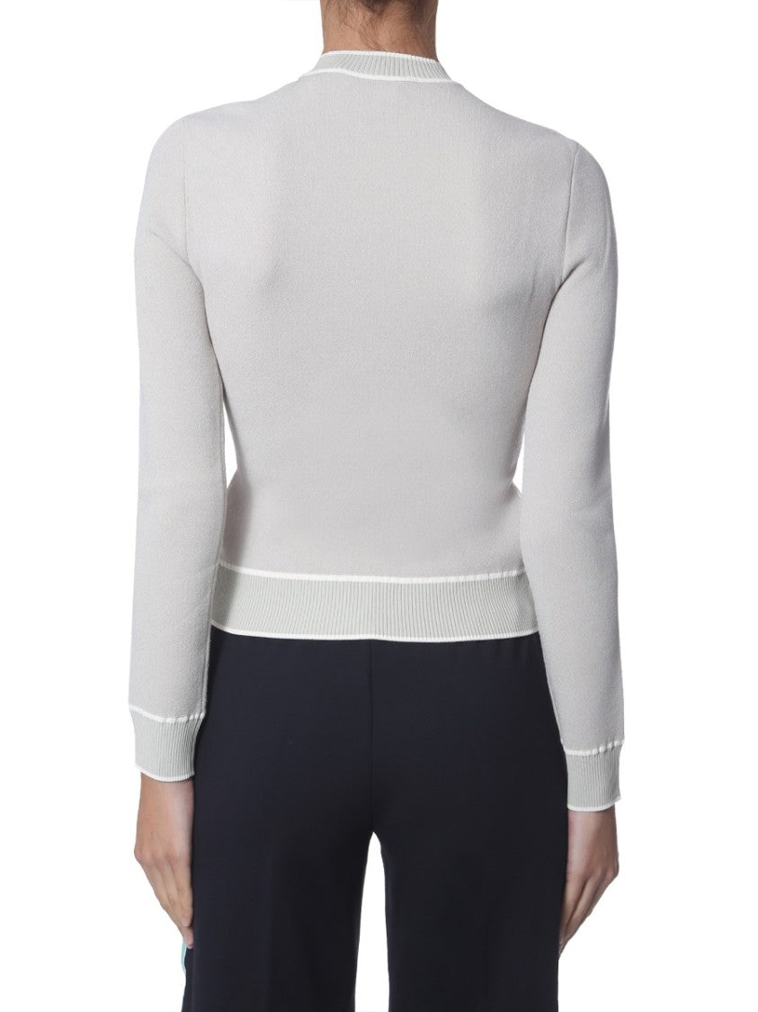 Off-White Slim Fit Cropped Sweater