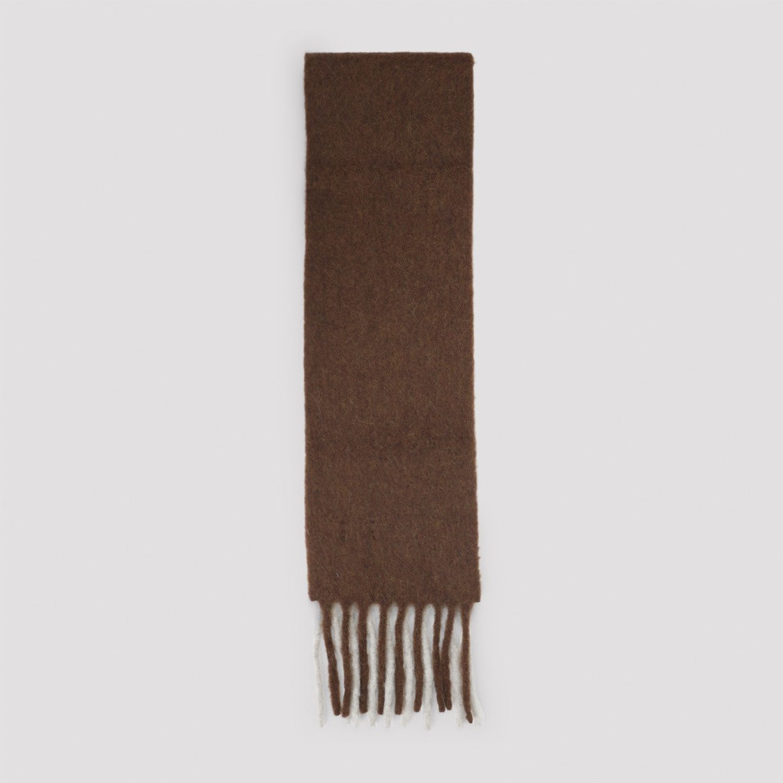 Loewe Alpaca Blend Scarf With Contrasting Fringes
