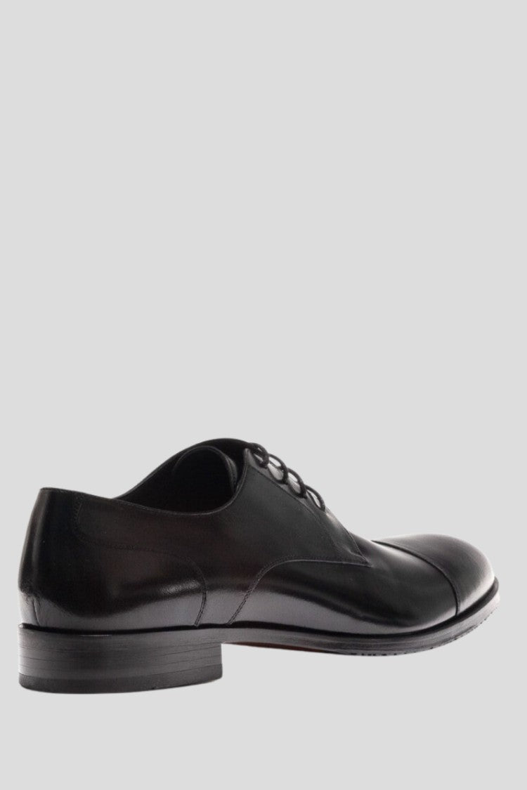 Philippe Lang Black Lace-Up Derbies