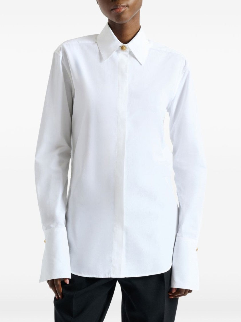 Balmain Classic White Shirt With Tailored Fit