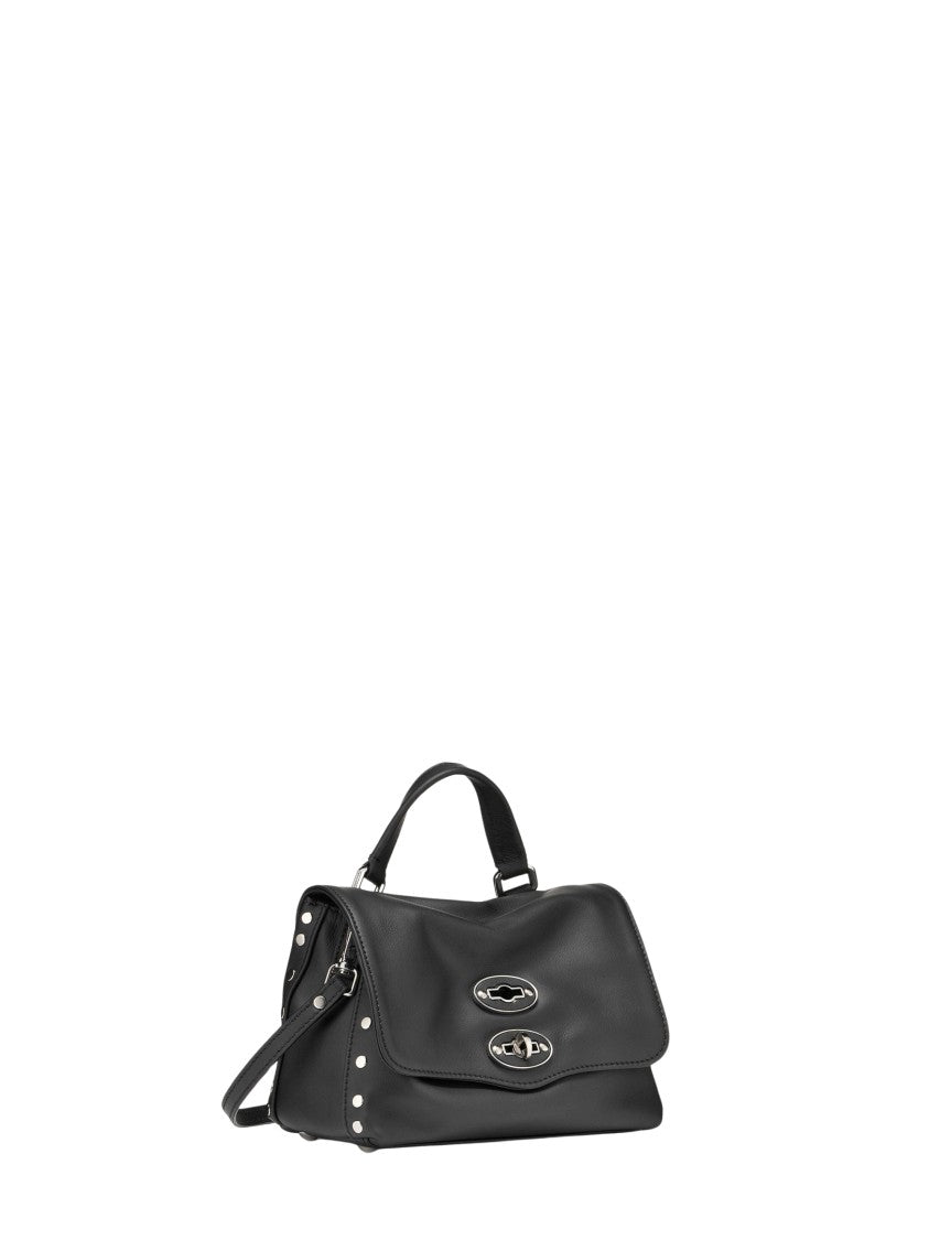 Zanellato Black Silver-Tone Hardware Shoulder Bag