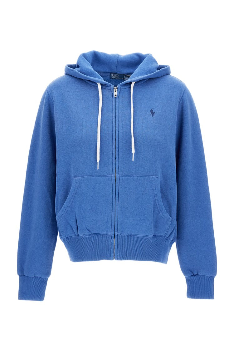 Polo Ralph Lauren Full-Zip Hoodie With Embroidered Logo And Functional Pockets