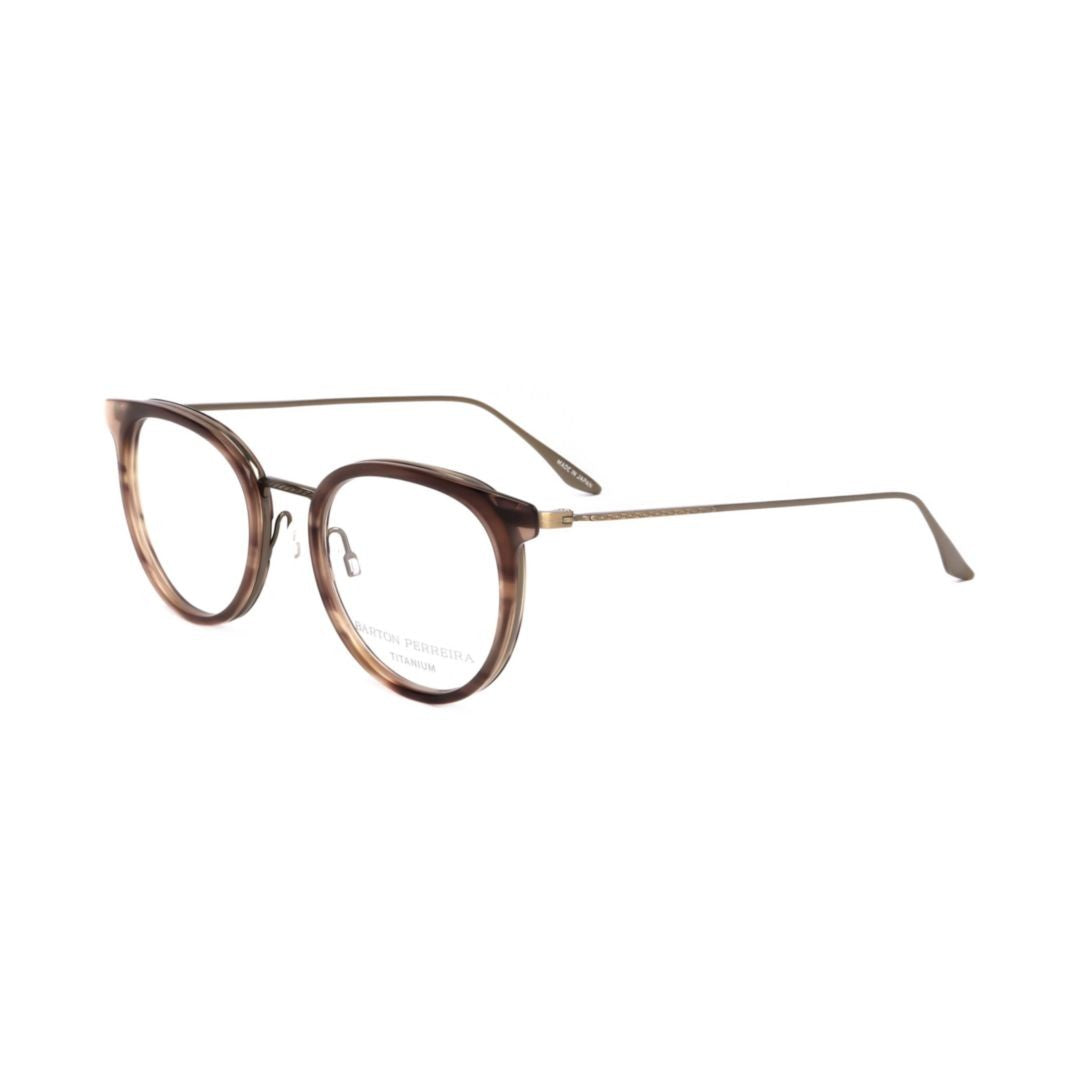 Barton Perreira Bp5201 491Sz Translucent Brown Acetate Cat-Eye Eyeglasses