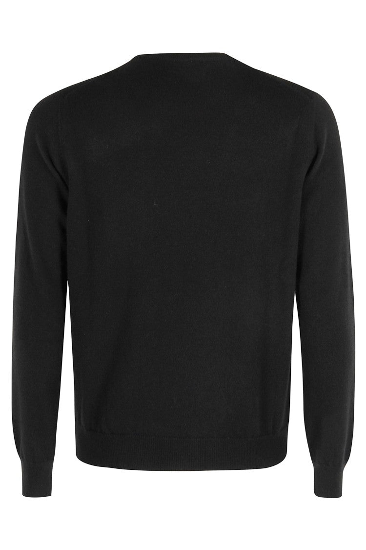 Malo Minimalist Cashmere Sweater With Round Neckline