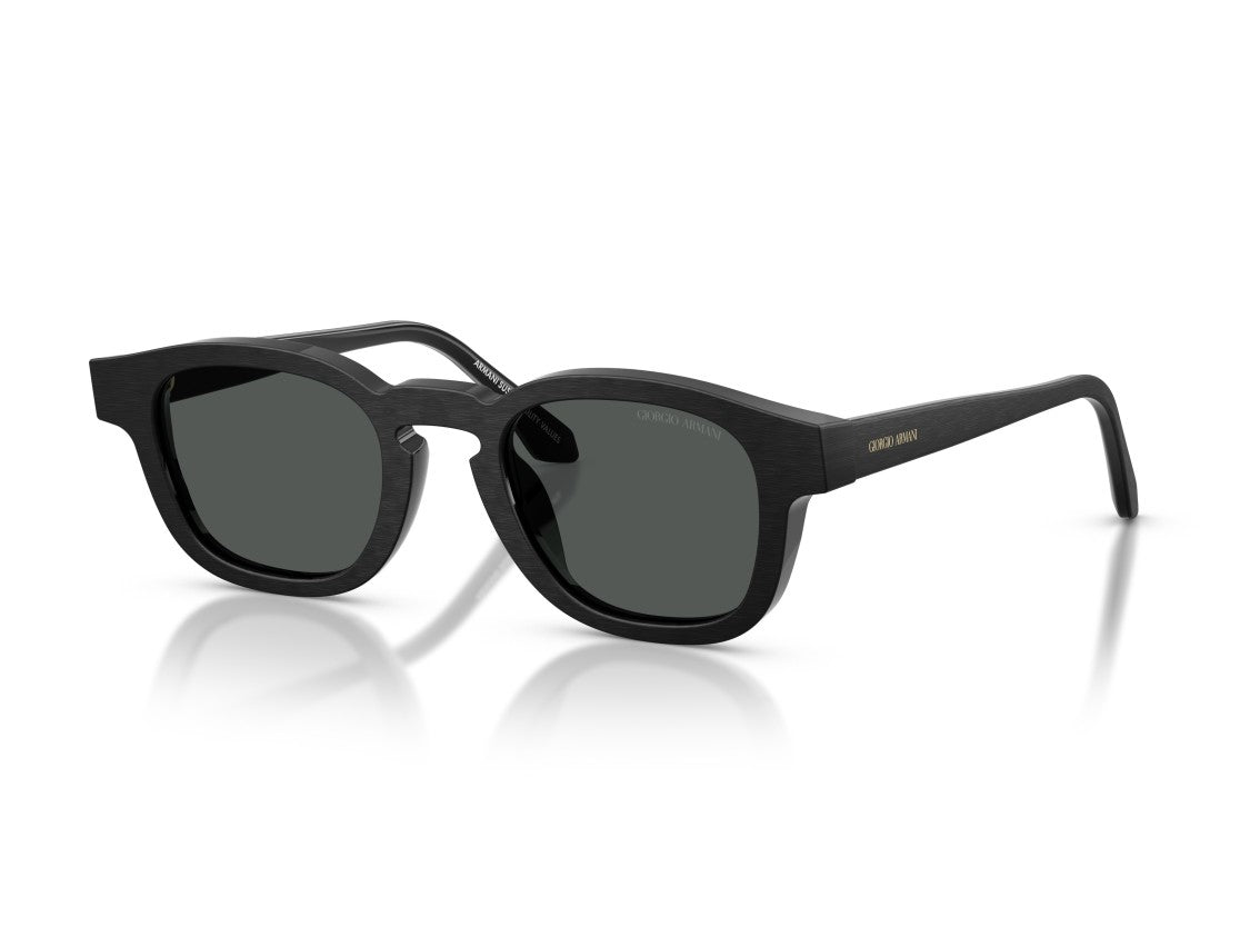 Giorgio Armani Black 0Ar8254u Matte Square Sunglasses