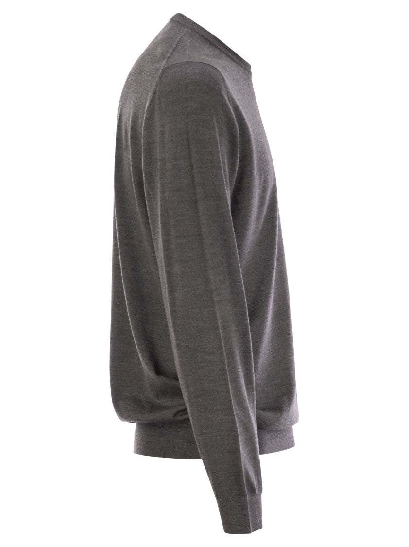 Fedeli Crew-Neck Sweater In Virgin Wool
