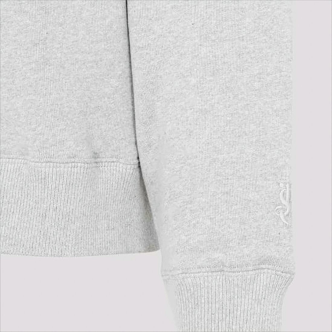 Jil Sander Minimalist Light Grey Cashmere-Cotton Hoodie