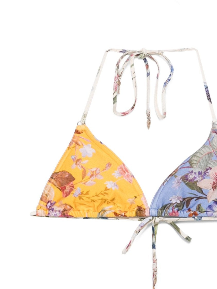 Zimmermann Floral Print Triangle Bikini Set