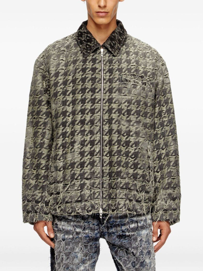Diesel Grey Houndstooth Jacket