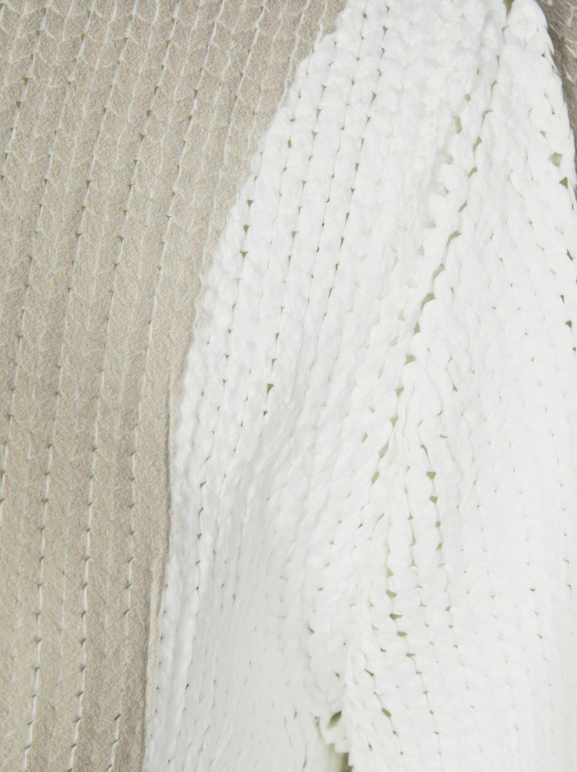 Comme Des Garçons Textured Semi-Sheer Knit Shirt