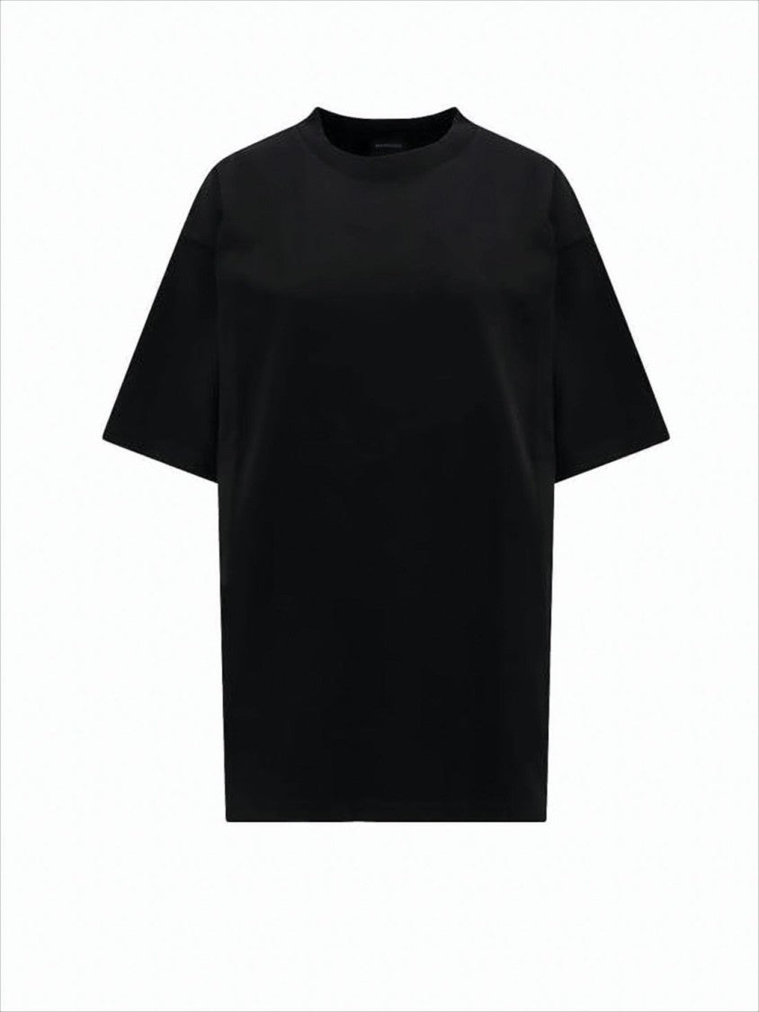 Balenciaga Rhinestone-Embellished Black Short-Sleeve T-Shirt