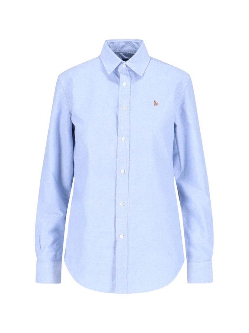 Polo Ralph Lauren Light Blue Cotton Logo Shirt