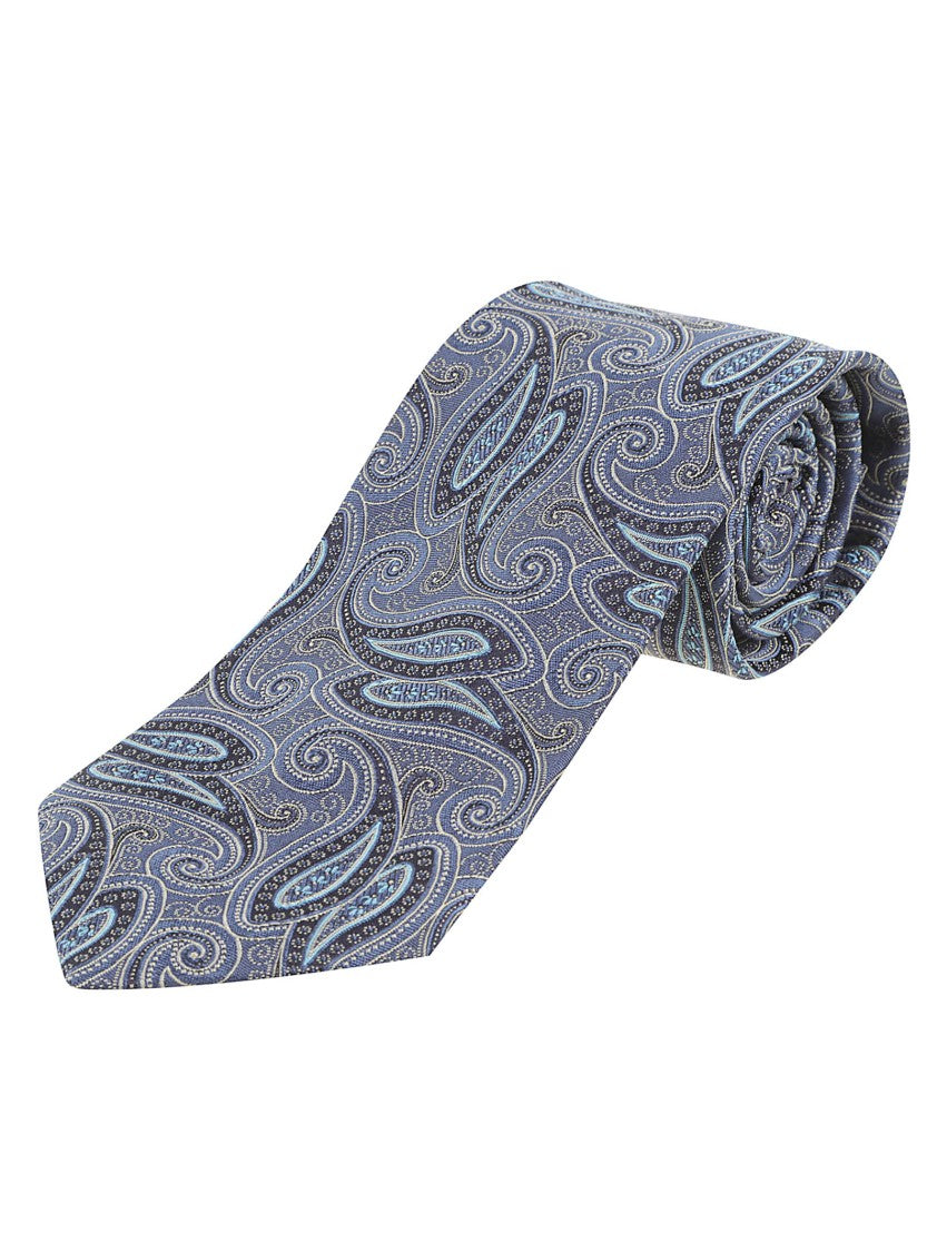 Etro Paisley Micro Paisley Silk Tie