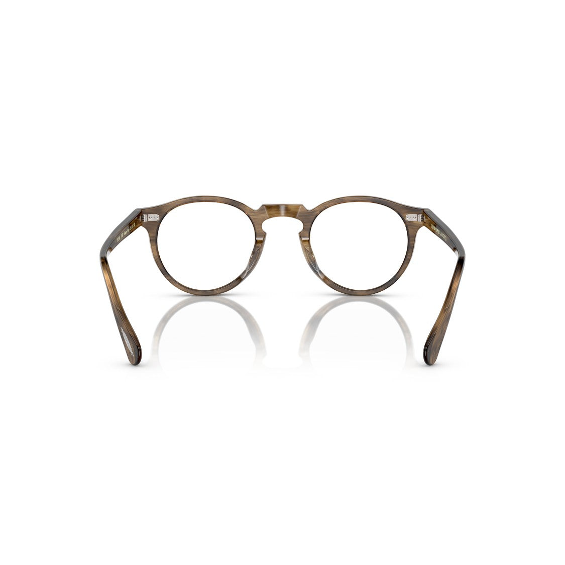 Oliver Peoples Round Acetate Eyeglasses With Tortoiseshell Pattern