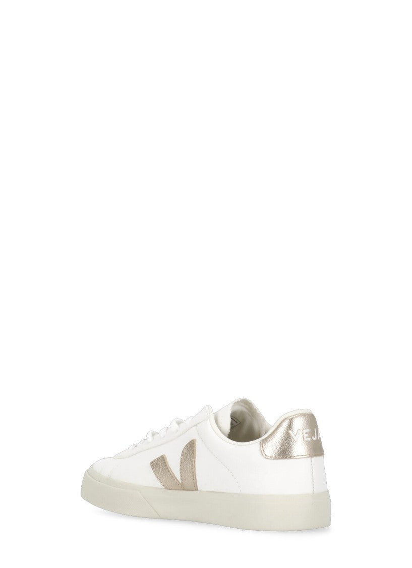 Veja White Campo Chromefree Leather Sneakers