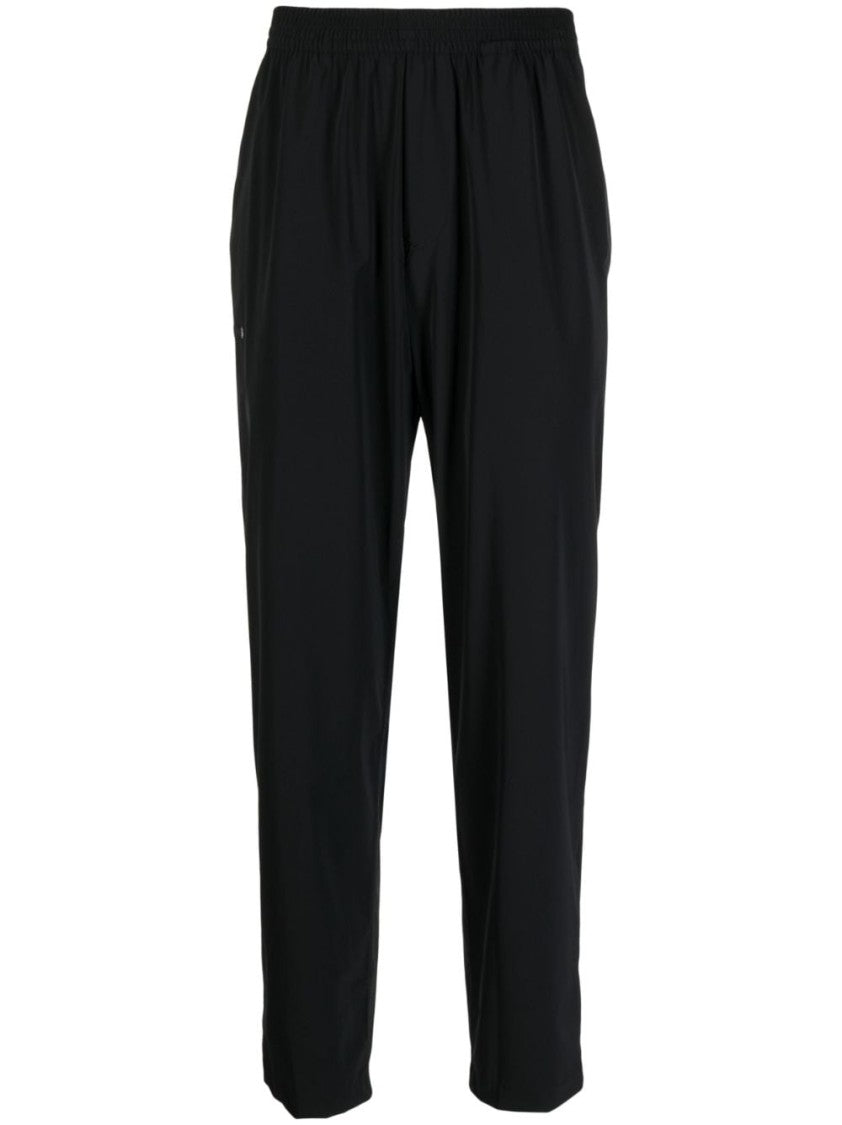 True Tribe Elasticated-Waist Trousers With Logo Patch And Slim Cut