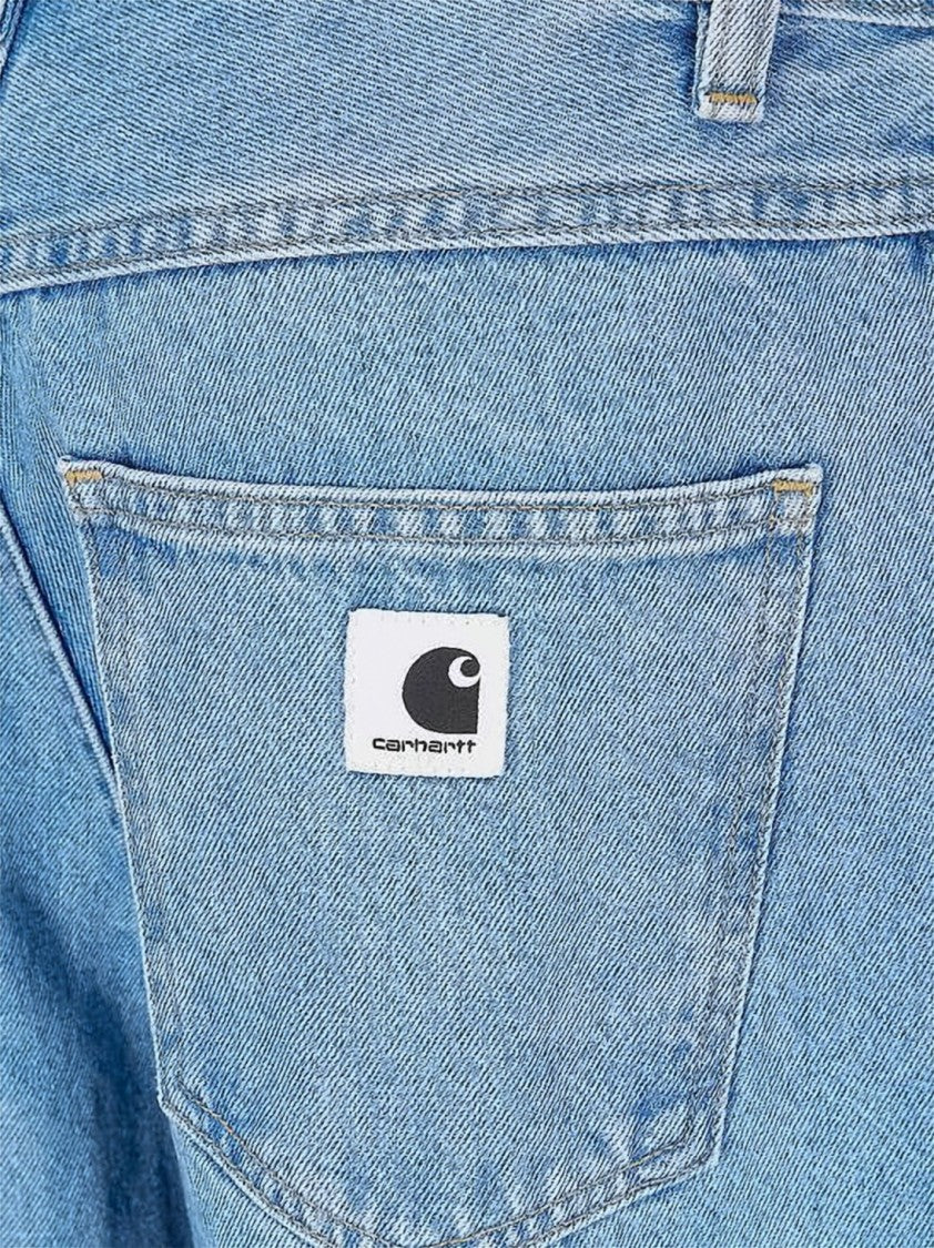 Carhartt Wip Relaxed Straight-Leg Light Blue Denim Pants