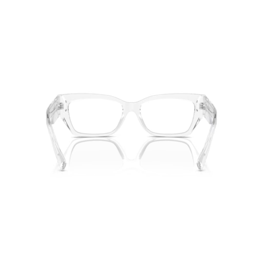 Dolce & Gabbana 0Dg3387 Transparent Acetate Rectangular Sunglasses