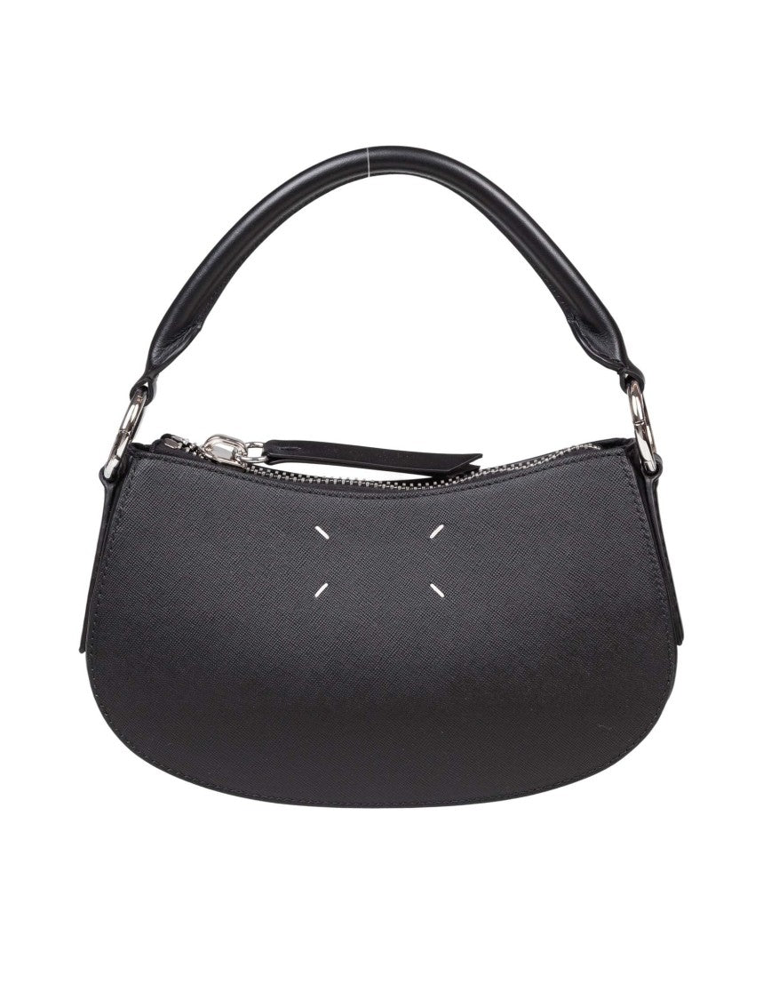 Maison Margiela Black Leather Hobo Bag
