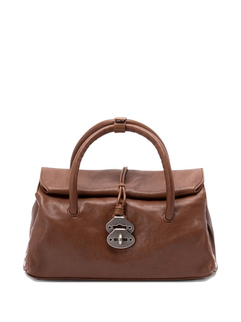 Zanellato Structured Shoulder Bag With Silver-Tone Lock