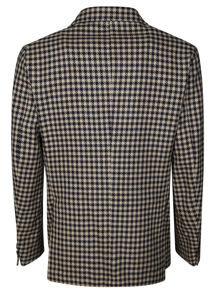 Manuel Ritz Monochrome Pied De Poule Tailored Jacket