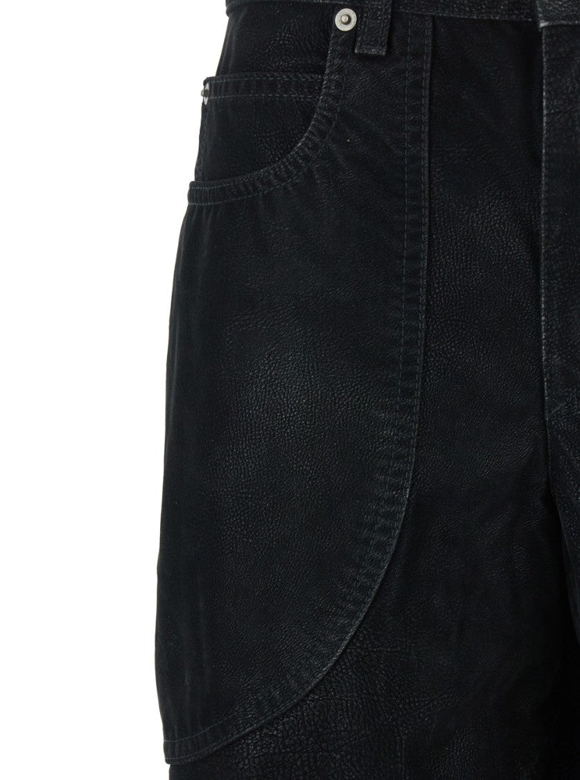 Isabel Marant Étoile Relaxed-Fit High Waist Pants With Textured Surface