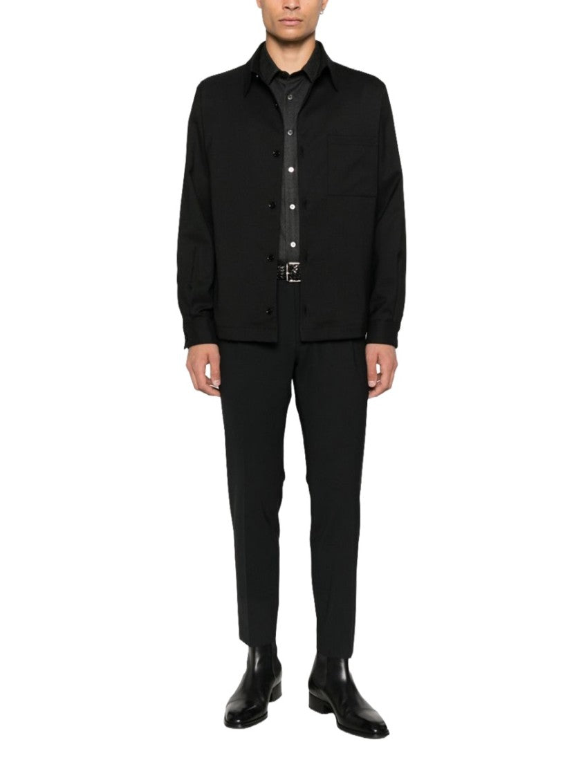 Be Able Black Leroy Virgin Wool-Blend Shirt