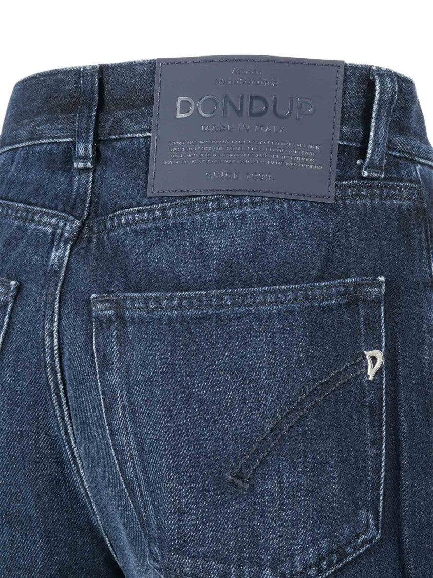 Dondup High-Waisted Wide-Leg Denim Jeans
