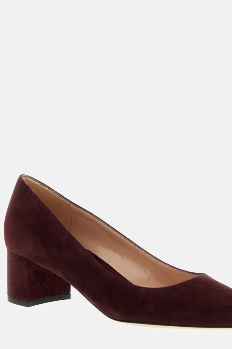 Gianvito Rossi Brown Suede Gianvito Rossi Pumps With Block Heel