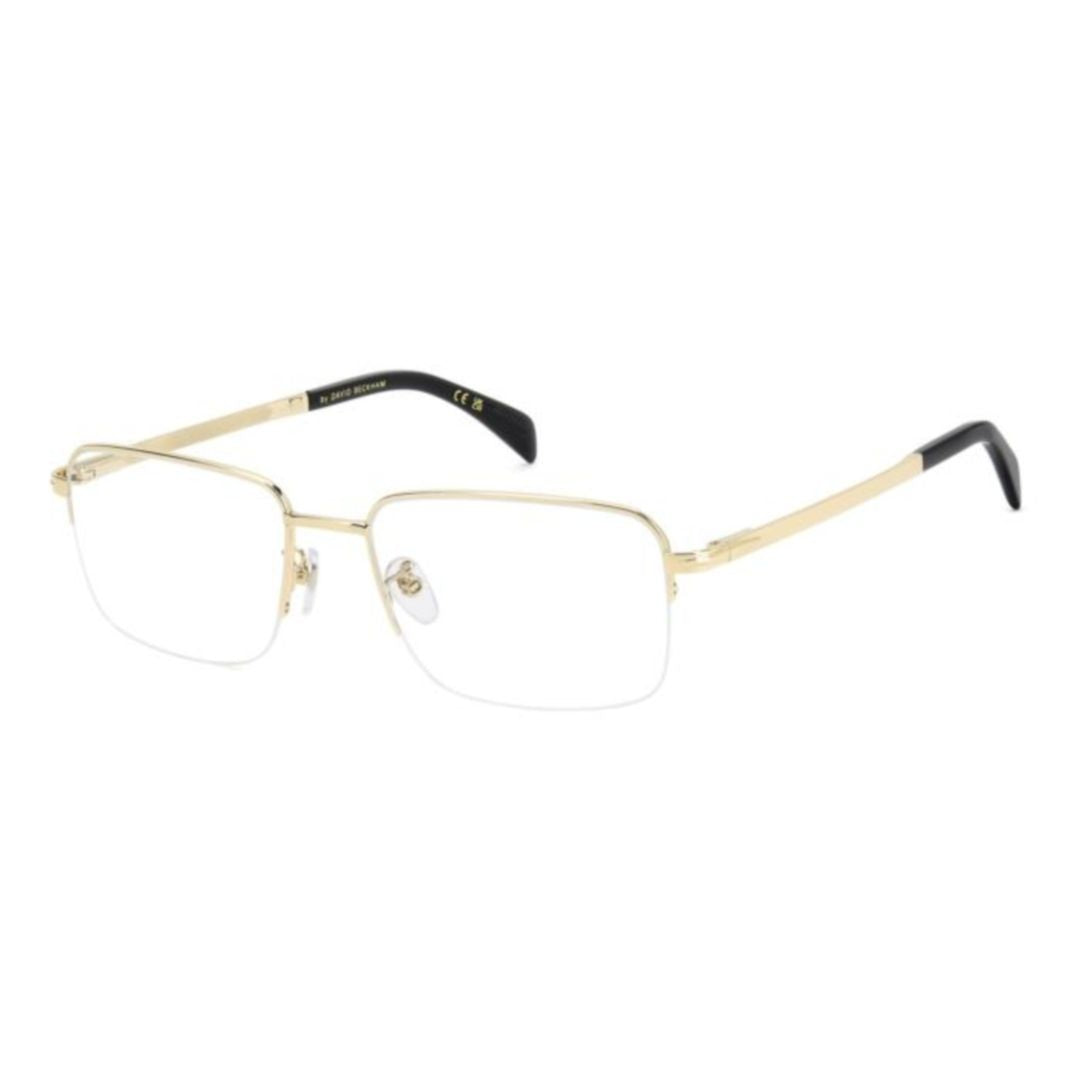 David Beckham Db 1150 Rectangular Gold-Tone Steel Eyeglasses