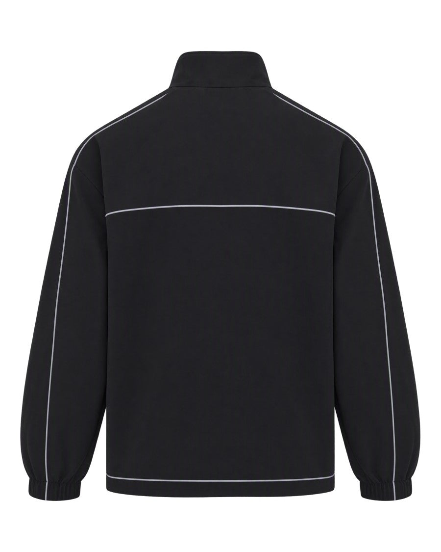 Daily Paper Black Nylon Profilato Technical Zip Sweatshirt
