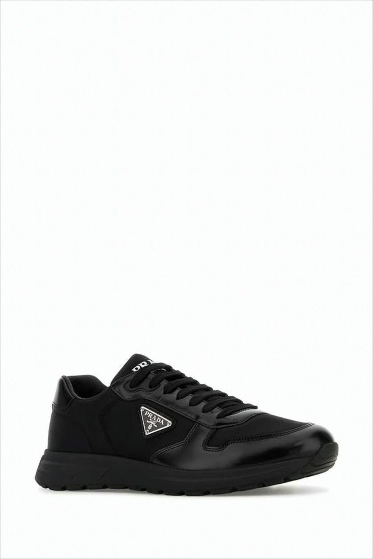 Prada Low-Top Sneakers In Smooth Calf Leather