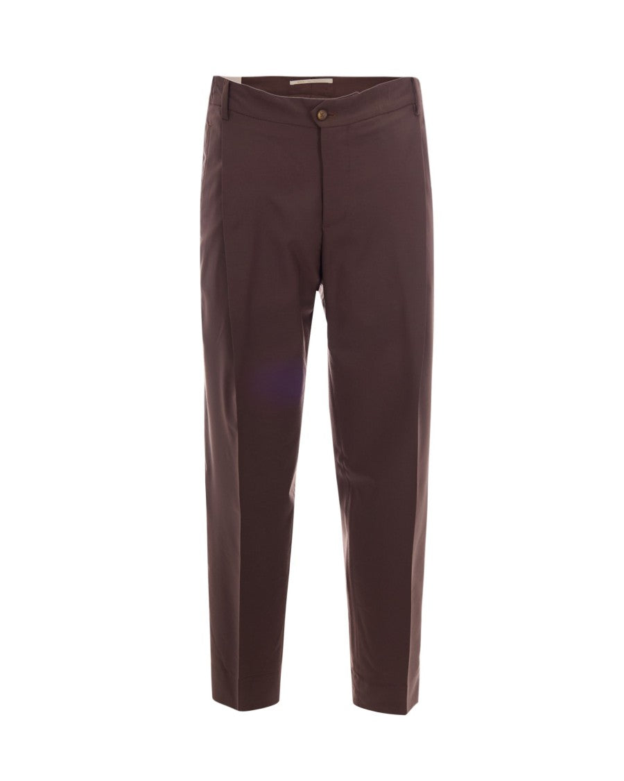 Briglia Straight-Leg Trousers With Central Crease And Tailored Finish