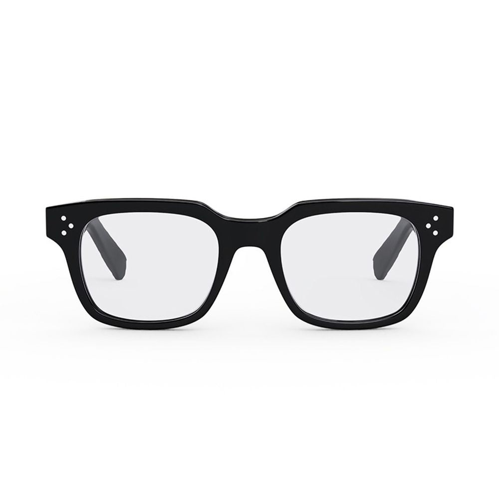 Celine 3 Dots Rectangular Black Acetate Eyeglasses