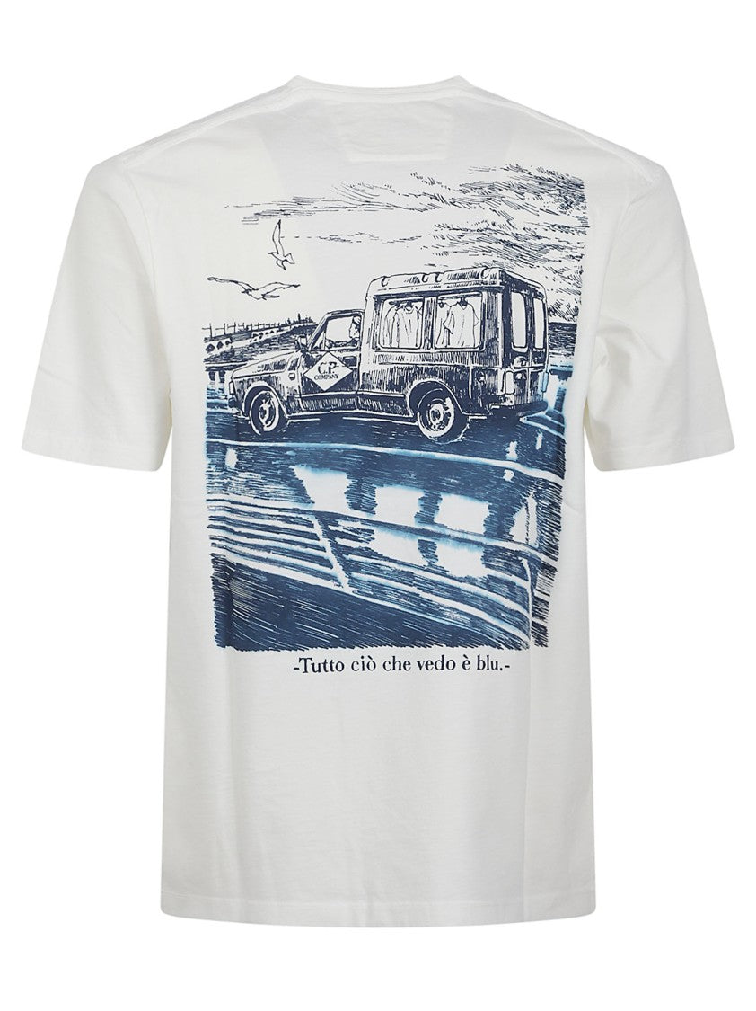 C.P. Company Classic Round Neck T-Shirt With Graphic Print