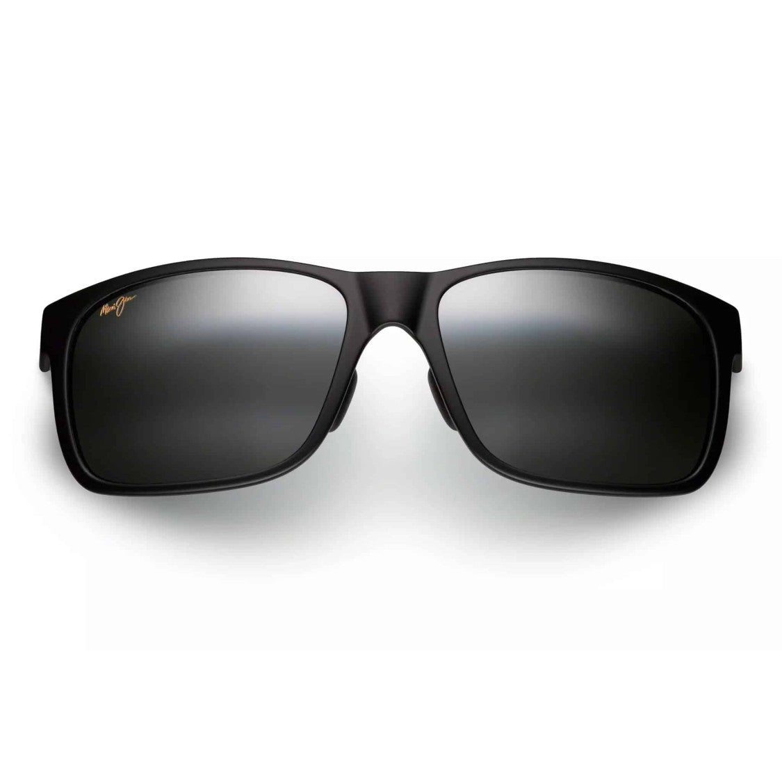Maui Jim Red Sands Rectangular Frame Sunglasses With Matte Black Finish
